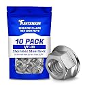 Fastenere Serrated Flange Nuts – 1/2"-20 (10-Pack), Durable Stainless Steel 18-8 Hex Lock Hardware Nuts, Corrosion-Resistant, Fine Plain Finish for Home, Automotive & Industrial Use