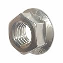 Fastenere Serrated Flange Nuts – 5/16"-18 (50-Pack), Durable Stainless Steel 18-8 Hex Lock Hardware Nuts, Corrosion-Resistant, Coarse Plain Finish for Home, Automotive &amp; Industrial Use
