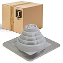 Fasteners Plus #1 Square EPDM Metal Roof Pipe Flashing Boot