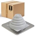 Fasteners Plus #1 Square EPDM Metal Roof Pipe Flashing Boot