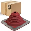 Fasteners Plus #2 Square EPDM Metal Roof Pipe Flashing Boot