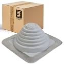 Fasteners Plus #3 Square EPDM Metal Roof Pipe Flashing Boot