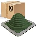 Fasteners Plus #3 Square EPDM Metal Roof Pipe Flashing Boot