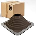 Fasteners Plus #4 Square EPDM Metal Roof Pipe Flashing Boot
