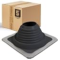 Fasteners Plus #5 Square EPDM Metal Roof Pipe Flashing Boot