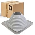 Fasteners Plus #6 Square EPDM Metal Roof Pipe Flashing Boot