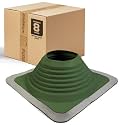 Fasteners Plus #8 Square EPDM Metal Roof Pipe Flashing Boot