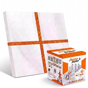 resin epoxy grout - 1 kg-3 kg amp 5 kg - goldan_ glitter-sparkle colors tile grout_fastobond  3 components only  premixed glitter for uniform finish 1 kg orange golden 1 bucket