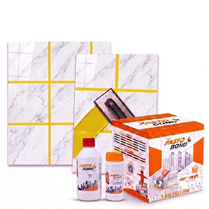 resin epoxy grout - 1 kg-3 kg amp 5 kg - solid_ regular colors tile grout_ 3 components only  premixed filler for uniform finish 3 kg yellow 1 bucket