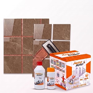 resin epoxy grout - 1 kg-3 kg amp 5 kg - full_glitter-sparkle colors tile grout_fastobond  3 components only  premixed glitter for uniform finish 1 kg sp copper 1 bucket