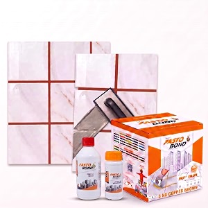 resin epoxy grout - 1 kg-3 kg amp 5 kg - solid_ regular colors tile grout_fastobond  3 components only  premixed filler for uniform finish 3 kg copper brown 1 bucket