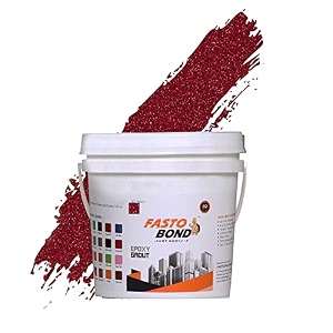 resin epoxy grout - 1 kg-3 kg amp 5 kg - full_glitter-sparkle colors tile grout_fastobond  3 components only  premixed glitter for uniform finish 1 kg sp red 1 bucket