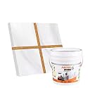 Resin Epoxy Grout - 1 Kg-3 Kg &amp; 5 Kg - Goldan_ Glitter-Sparkle Colors Tile Grout_Fastobond | 3 Components Only | Premixed Glitter For Uniform Finish (3 Kg, Beige Golden), 1 Bucket