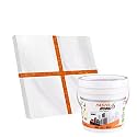 Resin Epoxy Grout - 1 Kg-3 Kg &amp; 5 Kg - Goldan_ Glitter-Sparkle Colors Tile Grout_Fastobond | 3 Components Only | Premixed Glitter For Uniform Finish (1 Kg, Orange Golden), 1 Bucket