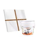 Resin Epoxy Grout - 1 Kg-3 Kg &amp; 5 Kg - Goldan_ Glitter-Sparkle Colors Tile Grout_Fastobond | 3 Components Only | Premixed Glitter For Uniform Finish (1 Kg, C.Brown Golden), 1 Bucket