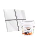 Resin Epoxy Grout - 1 Kg-3 Kg &amp; 5 Kg - Solid_ Regular Colors Tile Grout_Fastobond | 3 Components Only | Premixed Filler For Uniform Finish (1 Kg, Ad Gray), 1 Bucket
