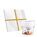 Resin Epoxy Grout - 1 Kg-3 Kg &amp; 5 Kg - Goldan_ Glitter-Sparkle Colors Tile Grout_Fastobond | 3 Components Only | Premixed Glitter For Uniform Finish (5 Kg, Ad. Gray Golden), 1 Bucket