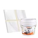 Epoxy Grout - 1 Kg-3 Kg &amp; 5 Kg - Goldan_ Glitter-Sparkle Colors Tile Grout_| 3 Components Only | Premixed Glitter For Uniform Finish (3 Kg, White Golden)