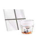 Epoxy Grout - 1 Kg-3 Kg &amp; 5 Kg - Solid_ Regular Colors Tile Grout_Fastobond | 3 Components only | Premixed Filler for Uniform Finish (5 KG, PLATINUM GRAY)