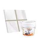 Resin Epoxy Grout - 1 Kg-3 Kg &amp; 5 Kg - Goldan_ Glitter-Sparkle Colors Tile Grout_Fastobond | 3 Components Only | Premixed Glitter For Uniform Finish (1 Kg, Silver Gray Golden), 1 Bucket