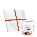 Resin Epoxy Grout - 1 Kg-3 Kg &amp; 5 Kg - Goldan_ Glitter-Sparkle Colors Tile Grout_Fastobond | 3 Components Only | Premixed Glitter For Uniform Finish (5 Kg, Tera-Cotta Golden), 1 Bucket