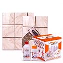 Resin Epoxy Grout - 1 Kg-3 Kg &amp; 5 Kg - Goldan_ Glitter-Sparkle Colors Tile Grout_Fastobond | 3 Components Only | Premixed Glitter For Uniform Finish (3 Kg, Bay Brown Golden), 1 Bucket