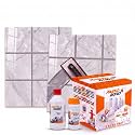 Resin Epoxy Grout - 1 Kg-3 Kg &amp; 5 Kg - Solid_ Regular Colors Tile Grout_| 3 Components Only | Premixed Filler For Uniform Finish (3 Kg, Ad Gray), 1 Bucket