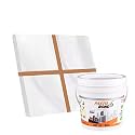 Resin Epoxy Grout - 1 KG-3 KG &amp; 5 KG - Solid_ Regular Colors Tile Grout_Fastobond | 3 Components Only | Premixed Filler For Uniform Finish (3 KG, BEIGE), 1 Bucket