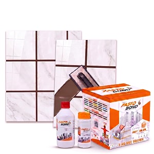 resin epoxy grout - 1 kg-3 kg amp 5 kg - solid_ regular colors tile grout_fastobond  3 components only  premixed filler for uniform finish 3 kg nut brown 1 bucket