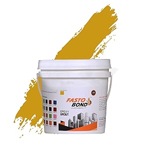 resin epoxy grout - 1 kg-3 kg amp 5 kg - solid_ regular colors tile grout_fastobond  3 components only  premixed filler for uniform finish 5 kg yellow 1 bucket