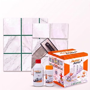 resin epoxy grout - 1 kg-3 kg amp 5 kg - solid_ regular colors tile grout_fastobond  3 components only  premixed filler for uniform finish 3 kg green 1 bucket