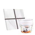 Resin Epoxy Grout - 1 KG-3 KG &amp; 5 KG - Solid_ Regular Colors Tile Grout_Fastobond | 3 Components Only | Premixed Filler For Uniform Finish (5 KG, MOCHO), 1 Bucket