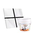 Resin Epoxy Grout - 1 Kg-3 Kg &amp; 5 Kg - Solid_ Regular Colors Tile Grout_| 3 Components Only | Premixed Filler For Uniform Finish (5 Kg, Jet Black), 1 Bucket