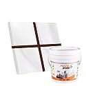 Resin Epoxy Grout - 1 Kg-3 Kg & 5 Kg - Solid_ Regular Colors Tile Grout_Fastobond | 3 Components Only | Premixed Filler For Uniform Finish (5 Kg, Nut Brown), 1 Bucket