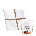 Resin Epoxy Grout - 1 Kg-3 Kg &amp; 5 Kg - Goldan_ Glitter-Sparkle Colors Tile Grout_Fastobond | 3 Components Only | Premixed Glitter For Uniform Finish (3 Kg, Tera-Cotta Golden), 1 Bucket
