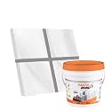 Fastobond Epoxy Grout - 1 Kg-3 Kg &amp; 5 Kg - Solid_ Regular Colors Tile Grout_Fastobond | 3 Components only | Premixed Filler for Uniform Finish (5 KG, SILVER GRAY)