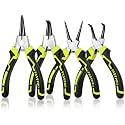 FASTPRO 4-Piece 7-inch Snap Ring Pliers Set (Tip Diameter 5/64'')