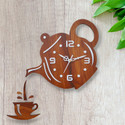 FASTQT Analog 40 cm X 30 cm Wall Clock (White, Without Glass, DIY Clocks)