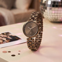 Fastrack Fastrack Vyb Charmer Fastrack Vyb Charmer Quartz Coffee Brown Dial Coffee Brown Alloy Strap Analog Watch  - For Women
