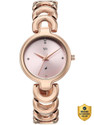 Fastrack Fastrack Vyb Successor Fastrack Vyb Successor Quartz Light Pink Dial Rose Gold Alloy Strap Analog Watch - For Women