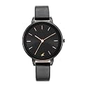 Fastrack Stainless Steel Glitch Analog Black Dial