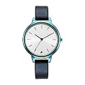 Fastrack Glitch Quartz Analog Silver Dial Blue