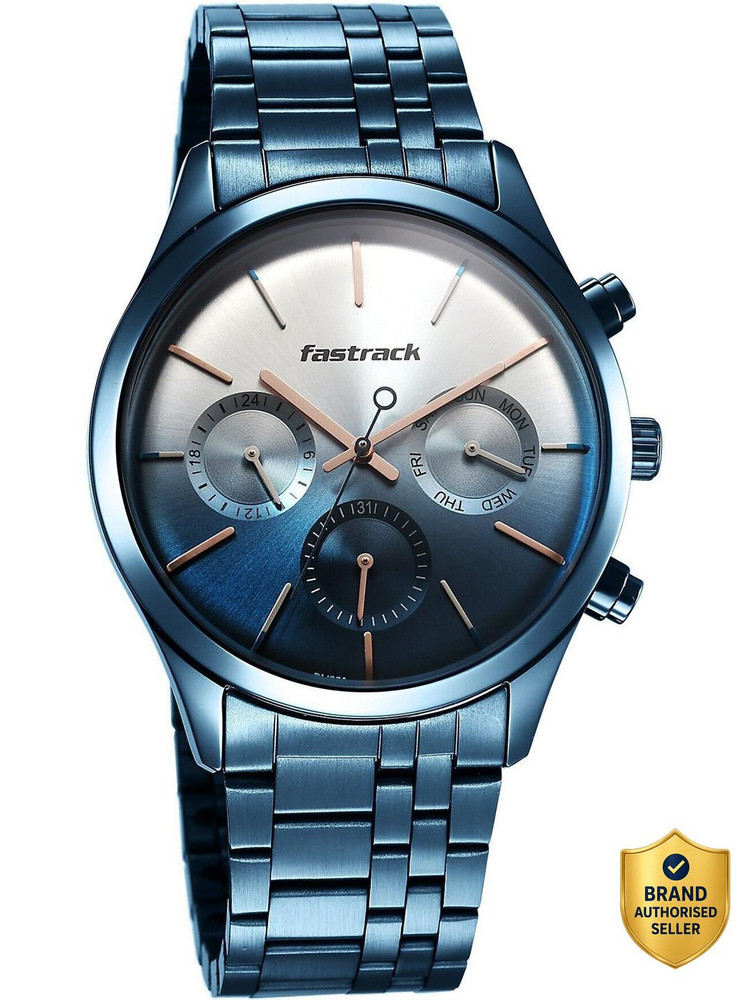 Fastrack Fastrack Opulence Multifunction Gradient Blue Dial Blue SS ...