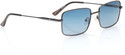 Fastrack UV Protection, Polarized Retro Square Sunglasses (Free Size) (For Men, Blue)