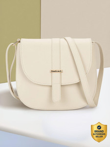 fastrack tan sling bag solid