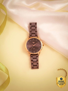 Fastrack Vyb Charmer Quartz Analog Brown Dial