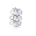 Stainless Steel Square Shape 12 Cup Holder Stand - Countertop Cup Hanging Rack Ideal For Kitchen, Coffee & Tea Mug Display, Elegant Dining Table V shape Cup Holder