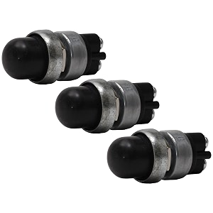 fastronix 3 pack heavy duty push button momentary start switch neoprene cap