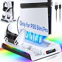 FASTSNAIL Cooling Station with Controller Charger for PS5 Slim/Pro Console