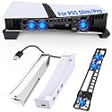 FASTSNAIL Horizontal Stand & Cooling Fan for PS5 Pro/Slim Console - White